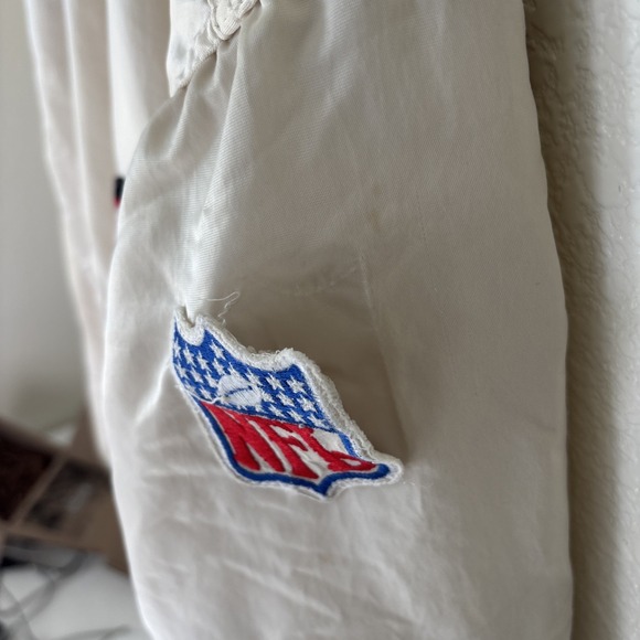 RARE Vtg 80s San Francisco 49ers STARTER Jacket L White Satin NFL Pro Line Mens - Picture 11 of 16